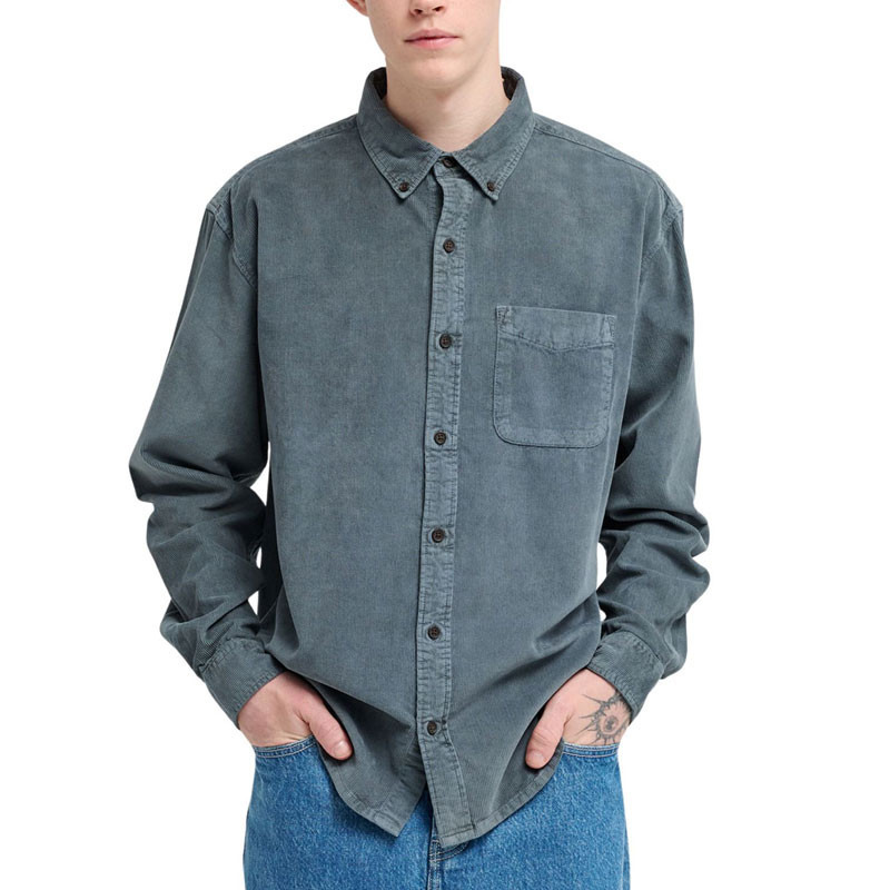 Camisa Element: Button Down Regular Corduroy (Dark Slate)
