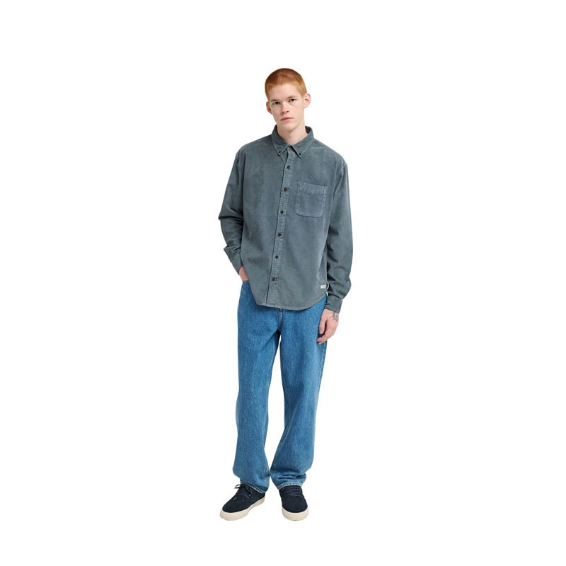 Camisa Element: Button Down Regular Corduroy (Dark Slate)
