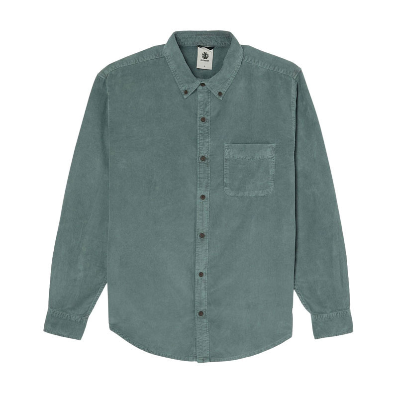 Camisa Element: Button Down Regular Corduroy (Dark Slate)