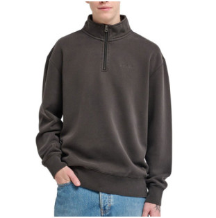 Sudadera Element: Lowcase Pigment Quarter Zip (Off Black)