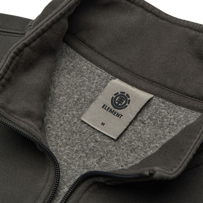 Sudadera Element: Lowcase Pigment Quarter Zip (Off Black)