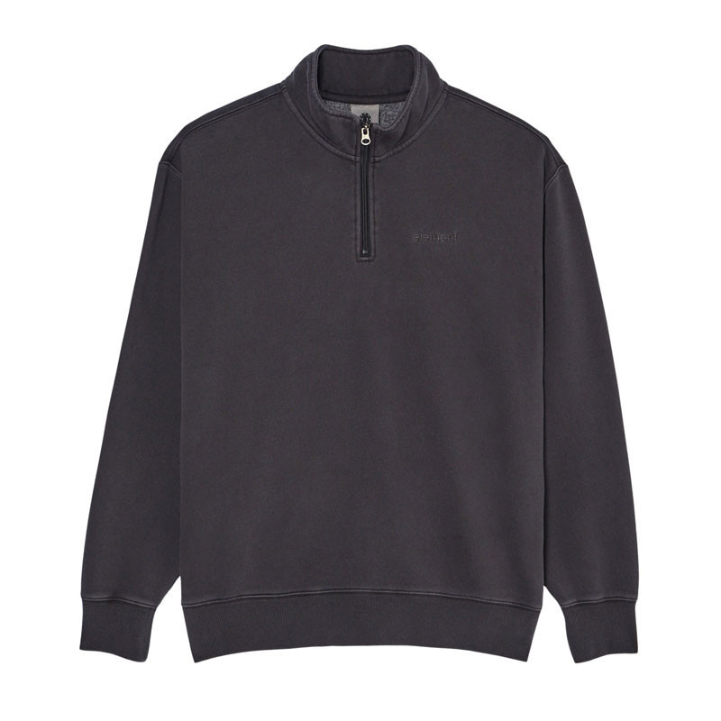 Sudadera Element: Lowcase Pigment Quarter Zip (Off Black)