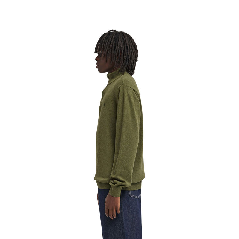 Jersey Element: Icon Embroidery Quarter Zip (Bronze Hea)