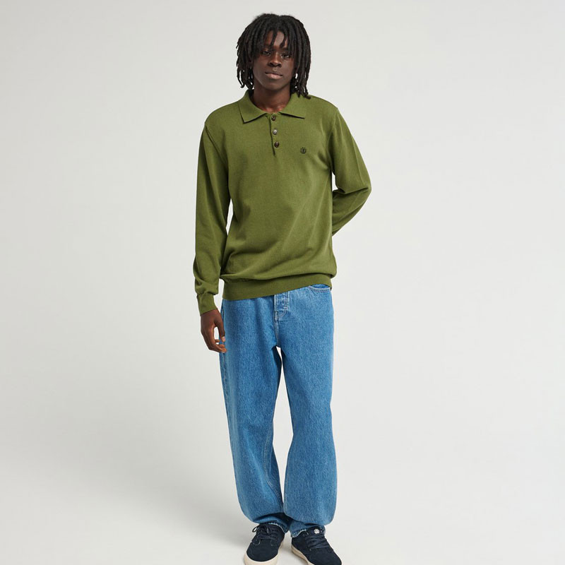 Jersey Element: Icon Embroidery Polo (Bronze Green)