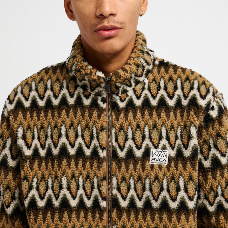 Chaqueta RVCA: Winston Sherpa Jacket (Bombay Brown)