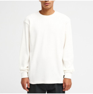Camiseta RVCA: Dayshift Thermal LS (Off White)