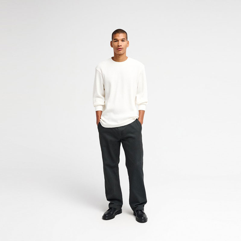 Camiseta RVCA: Dayshift Thermal LS (Off White)