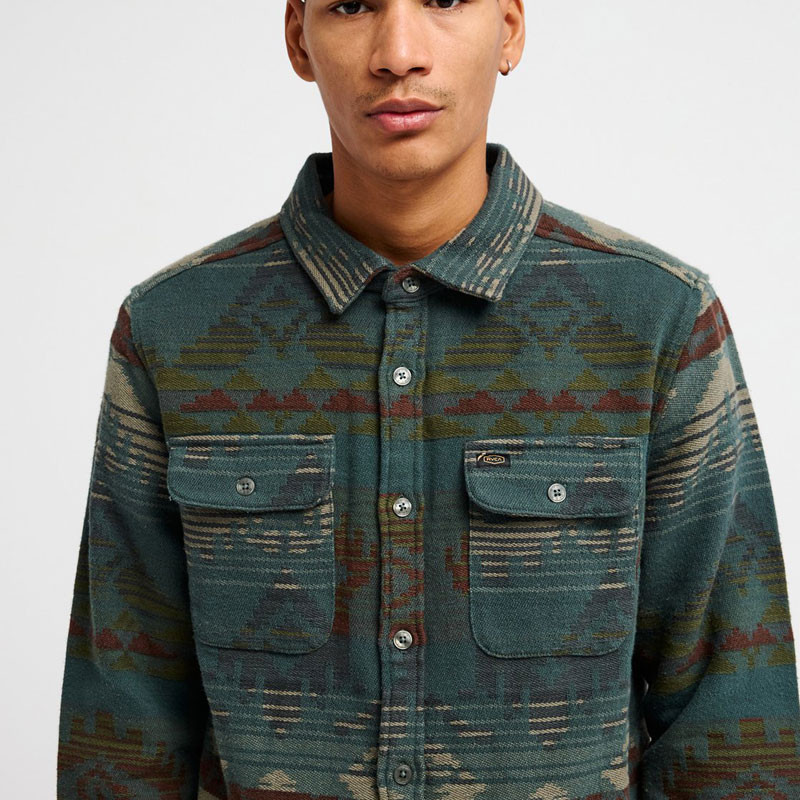 Camisa RVCA: Dayshift Blanket Flannel (Hunter Green)
