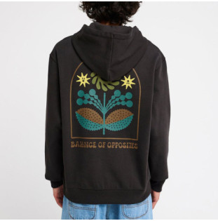 Sudadera RVCA: Iris Hoodie (Washed Black)