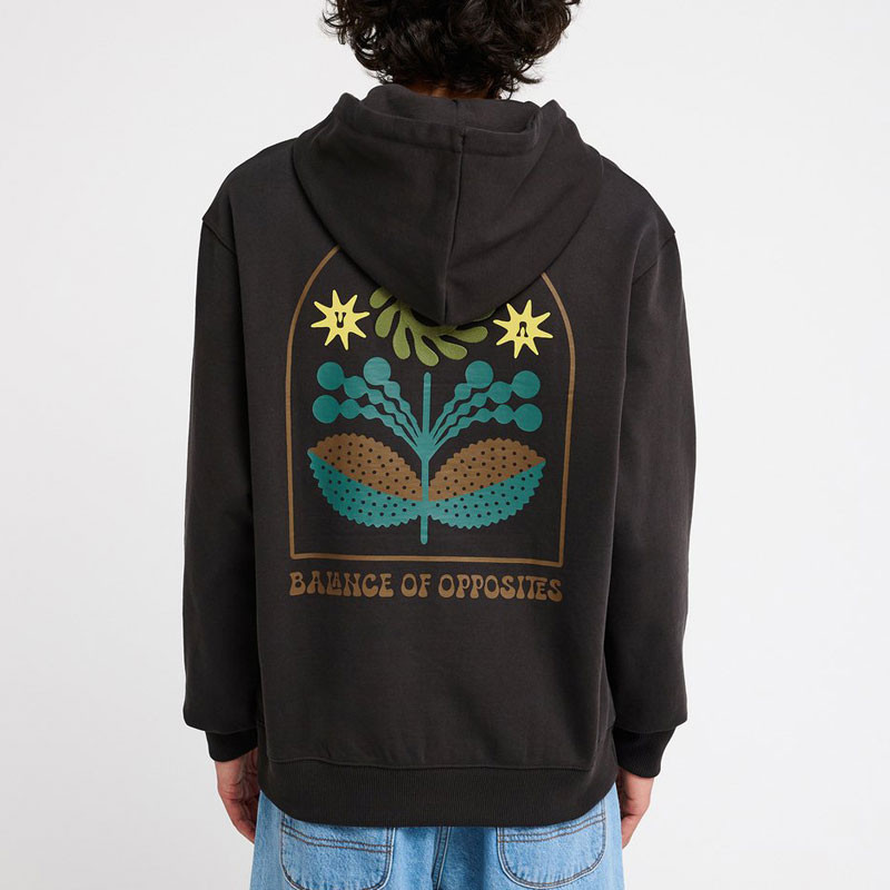 Sudadera RVCA: Iris Hoodie (Washed Black)