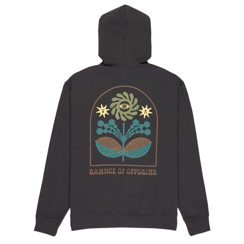 Sudadera RVCA: Iris Hoodie (Washed Black)