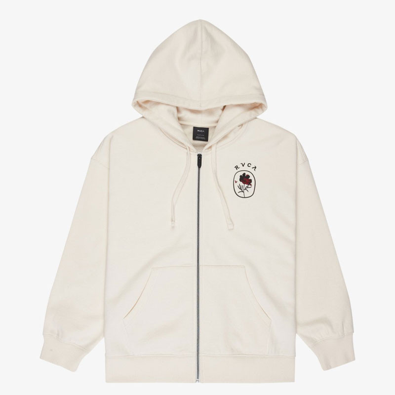 Sudadera RVCA: Odai Zip Hoodie (Salt)