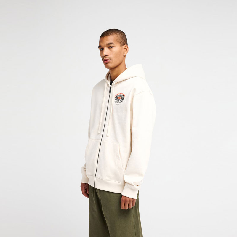 Sudadera RVCA: The World Zip Hoodie (Salt)
