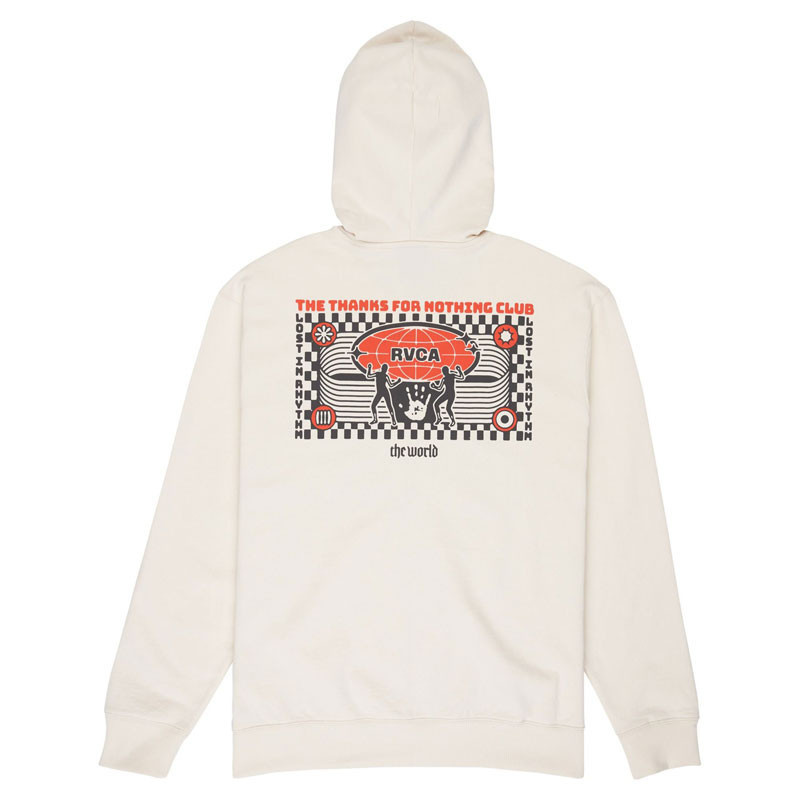 Sudadera RVCA: The World Zip Hoodie (Salt)