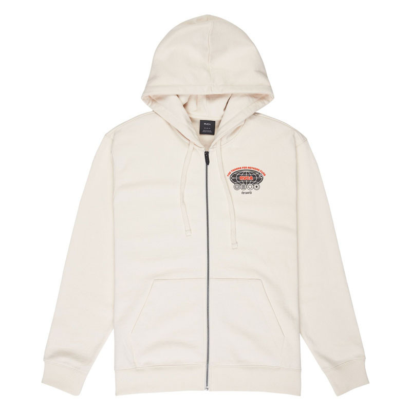 Sudadera RVCA: The World Zip Hoodie (Salt)