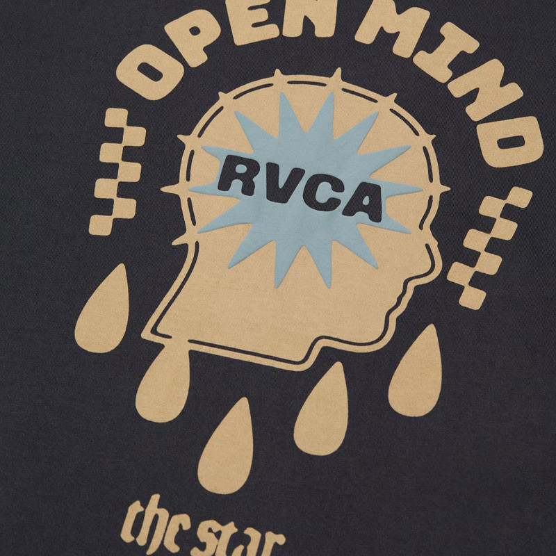 Camiseta RVCA: The Star Easy SS (Washed Black)
