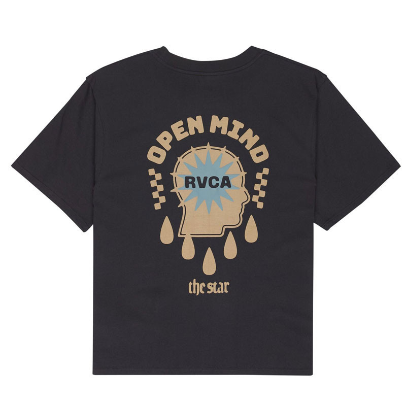 Camiseta RVCA: The Star Easy SS (Washed Black)