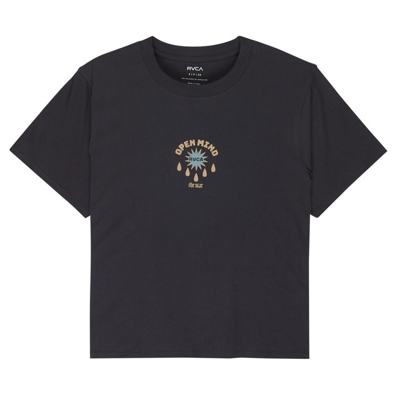 Camiseta RVCA: The Star Easy SS (Washed Black)