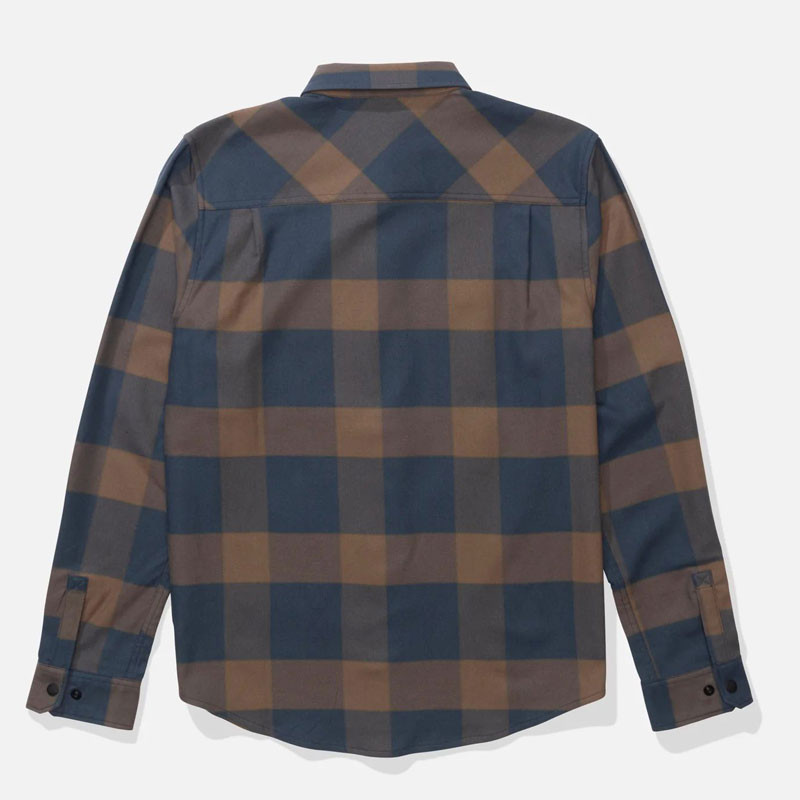 Camisa Salty Crew: Fathom LS Tech Flannel (Navy Rust)