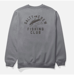Sudadera Salty Crew: Fishing Club Crew (Shark Skin)