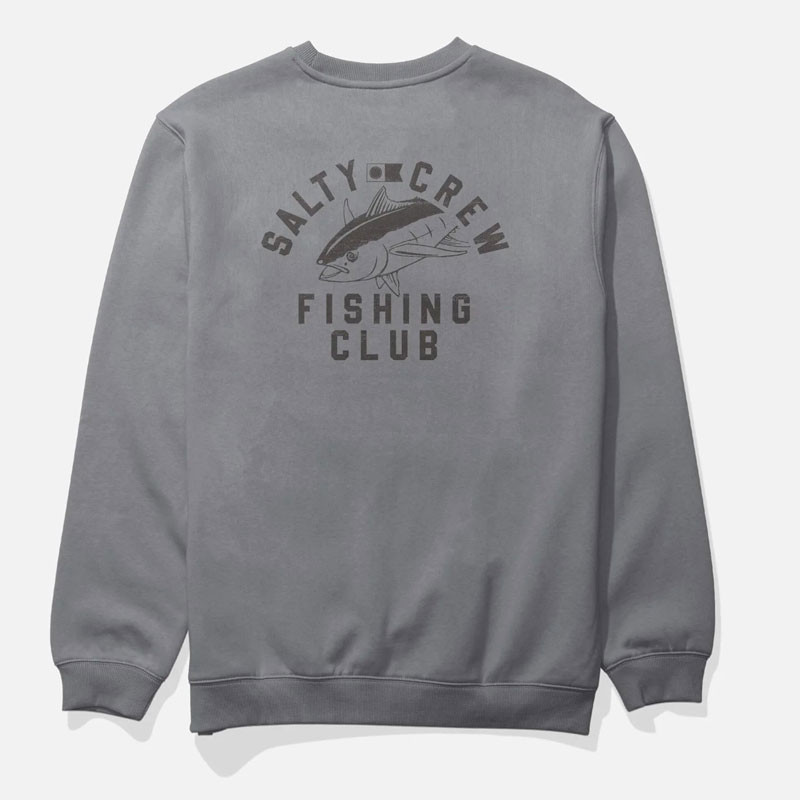 Sudadera Salty Crew: Fishing Club Crew (Shark Skin)
