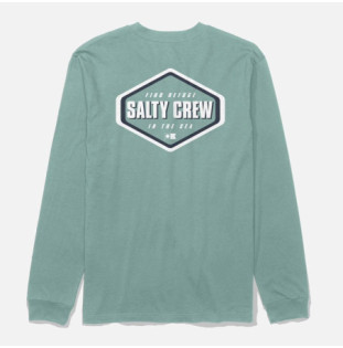 Camiseta Salty Crew: Shapely LS Tee (Mackerel)