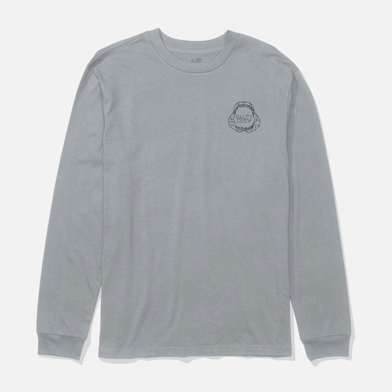 Camiseta Salty Crew: Great White LS Tee (Quarry)