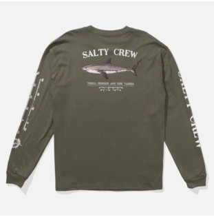 Camiseta Salty Crew: Bruce LS Tee (Dusty Olive)