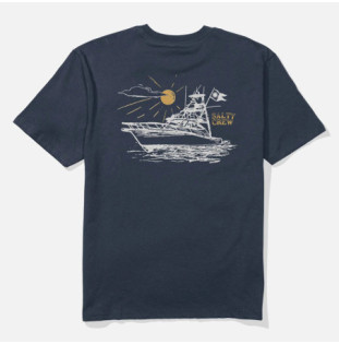 Camiseta Salty Crew: Onboard SS Tee (Navy)