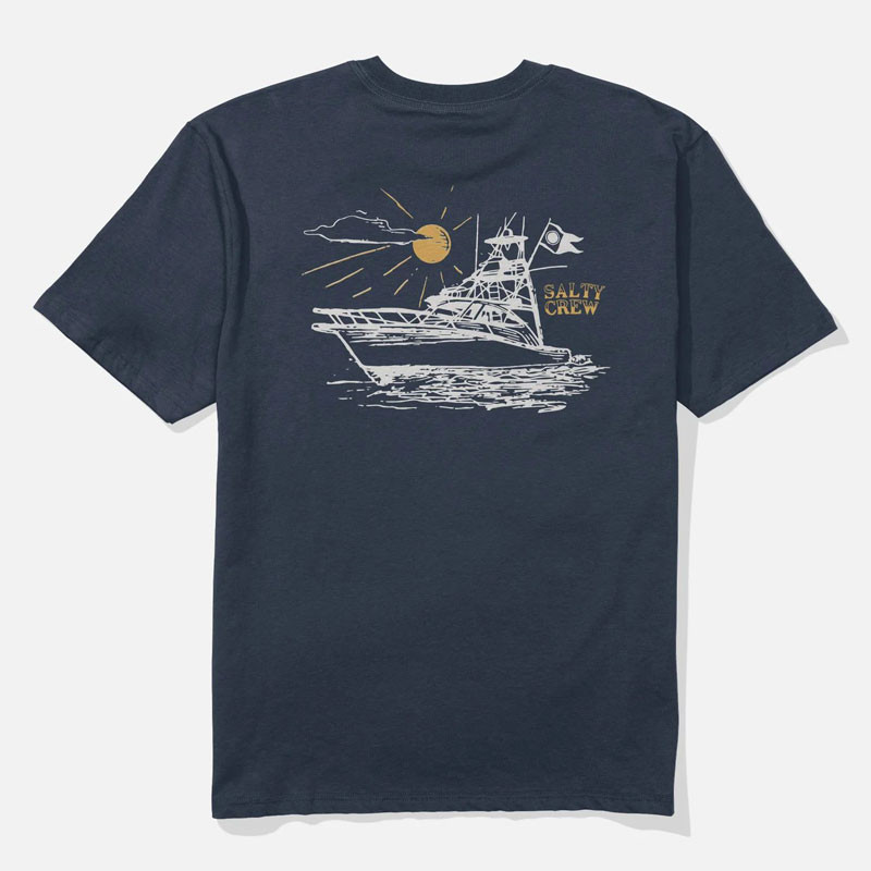 Camiseta Salty Crew: Onboard SS Tee (Navy)