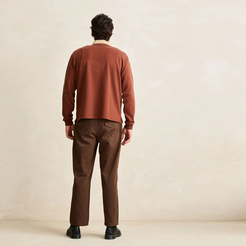 Polo Rhythm: Heritage Bloom Rugby Polo (Bark)