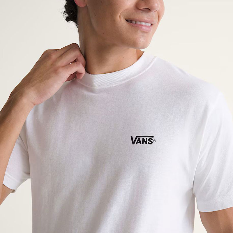 Camiseta Vans: New Left Chest SS Tee (White Black)