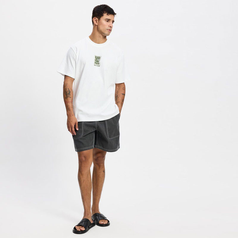 Camiseta Rhythm: Imprint Vintage SS T-Shirt (White)