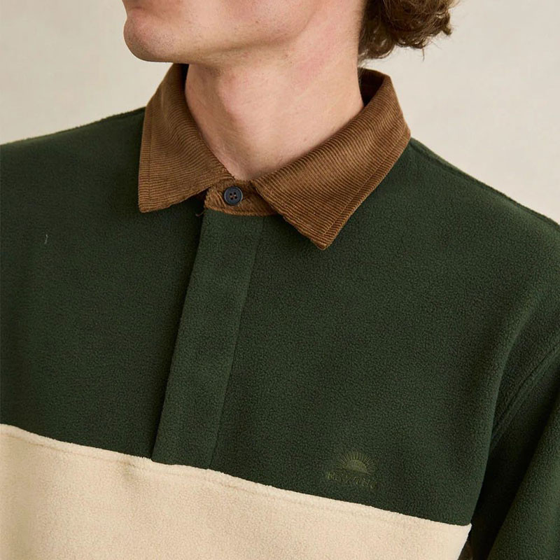 Polo Rhythm: Awake Polar Fleece Polo (Forest)
