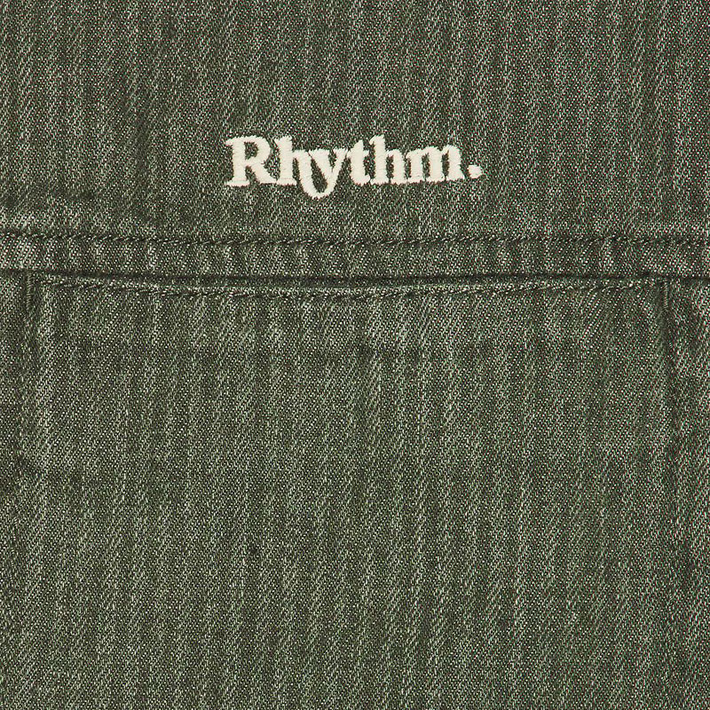 Camisa Rhythm: Harlan LS Shirt (Olive)