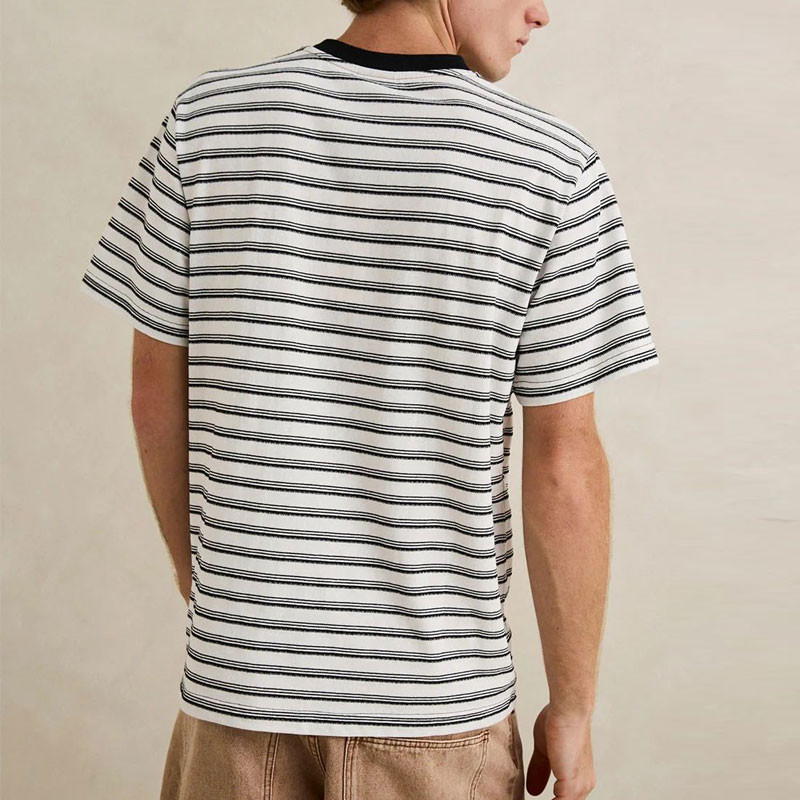 Camiseta Rhythm: Vintage Stripe SS T-Shirt (Natural)
