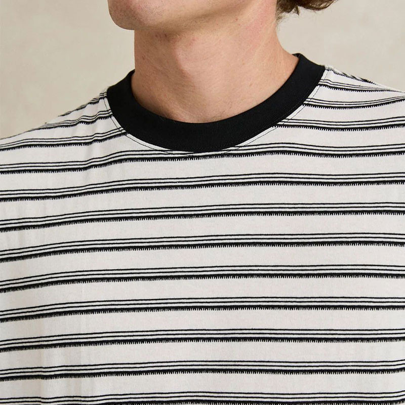 Camiseta Rhythm: Vintage Stripe SS T-Shirt (Natural)