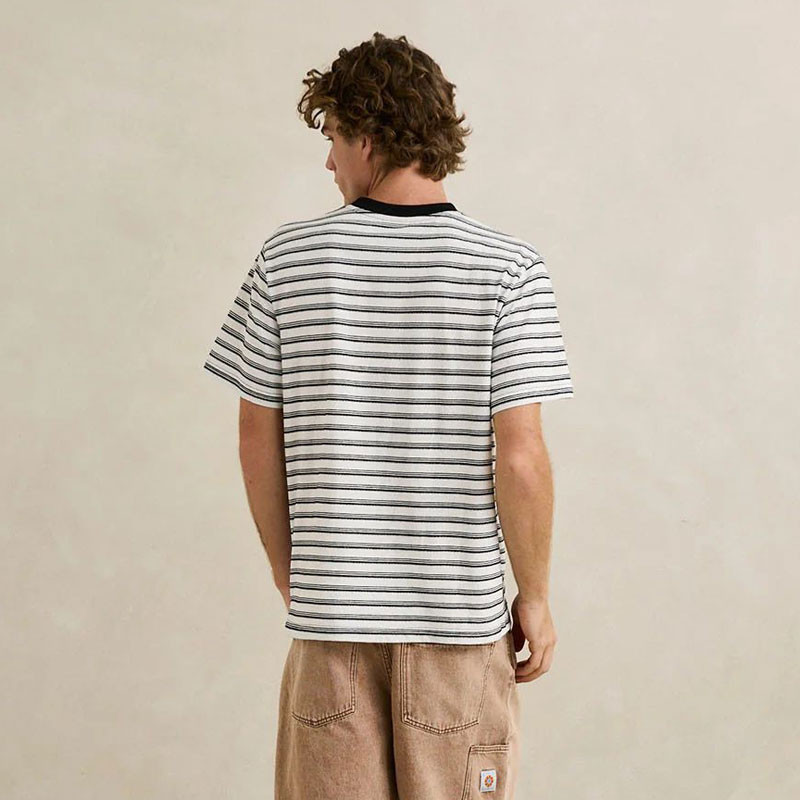 Camiseta Rhythm: Vintage Stripe SS T-Shirt (Natural)