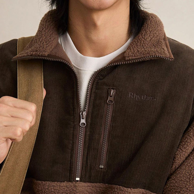 Sudadera Rhythm: Stables Half Zip (Taupe)