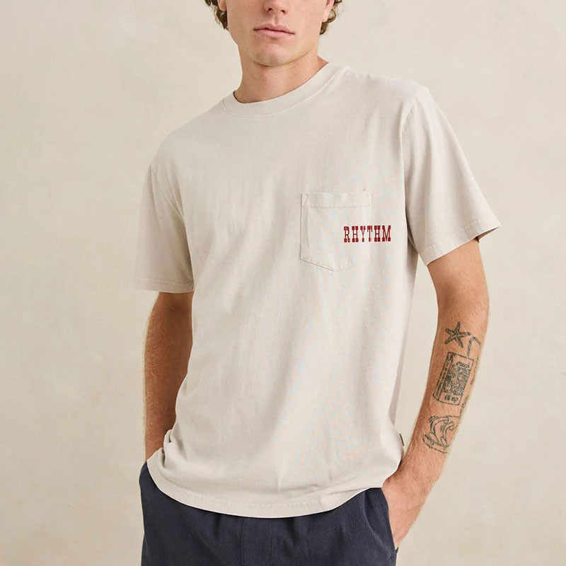 Camiseta Rhythm: Durango Vintage Pckt SS T-Shirt (Moonrock)