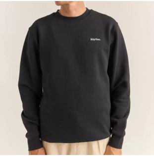 Sudadera Rhythm: Brand Fleece Crew (Black)
