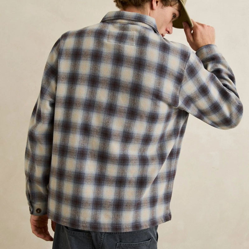Camisa Rhythm: Polar Bond LS Flannel (Smoke)