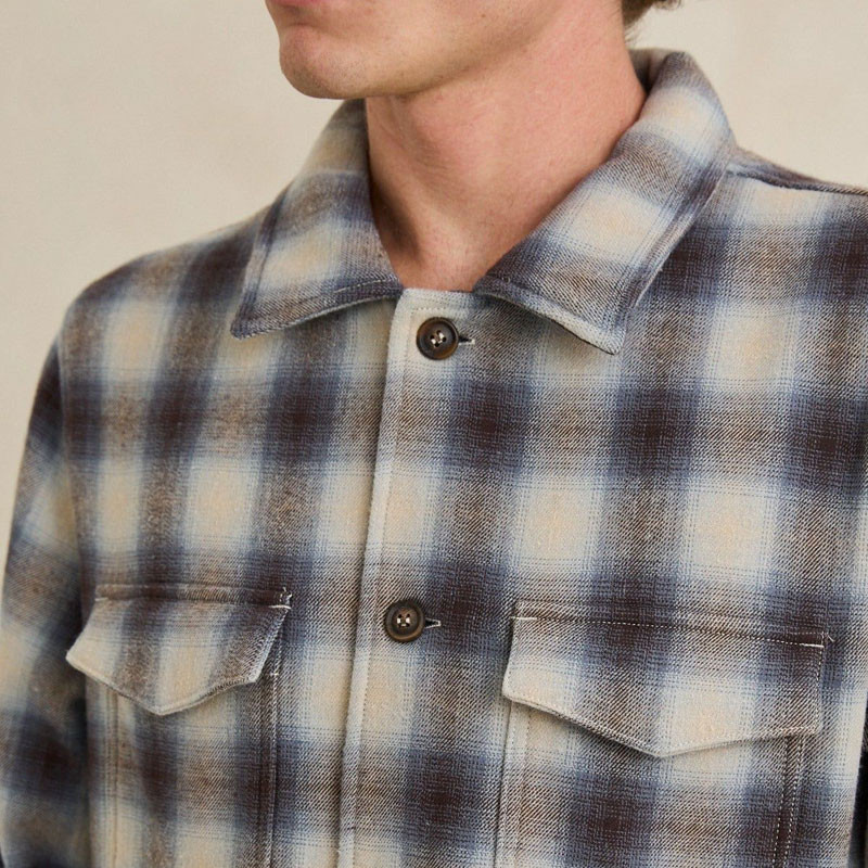 Camisa Rhythm: Polar Bond LS Flannel (Smoke)