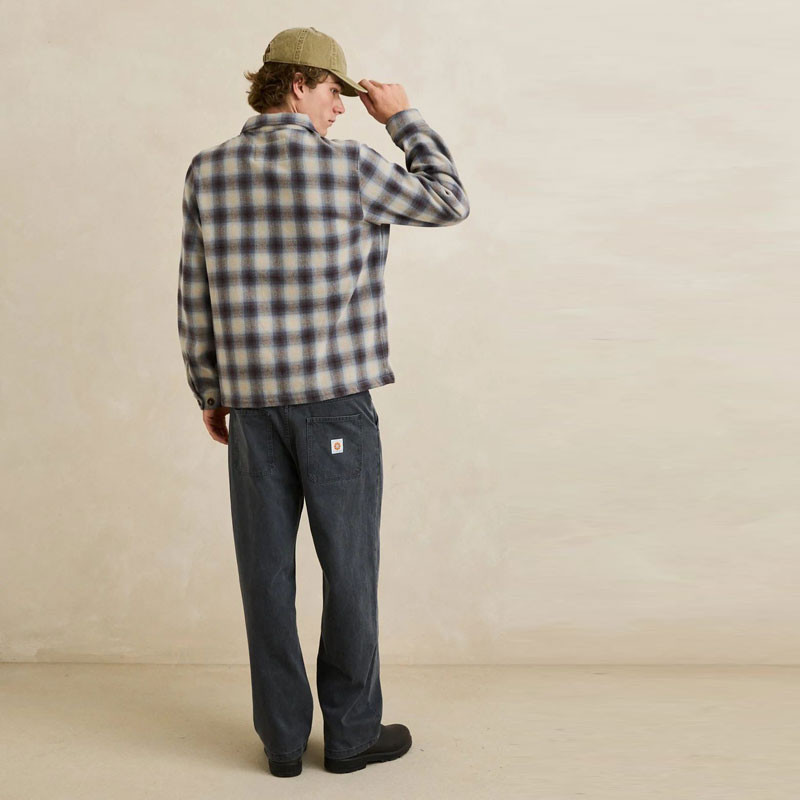 Camisa Rhythm: Polar Bond LS Flannel (Smoke)