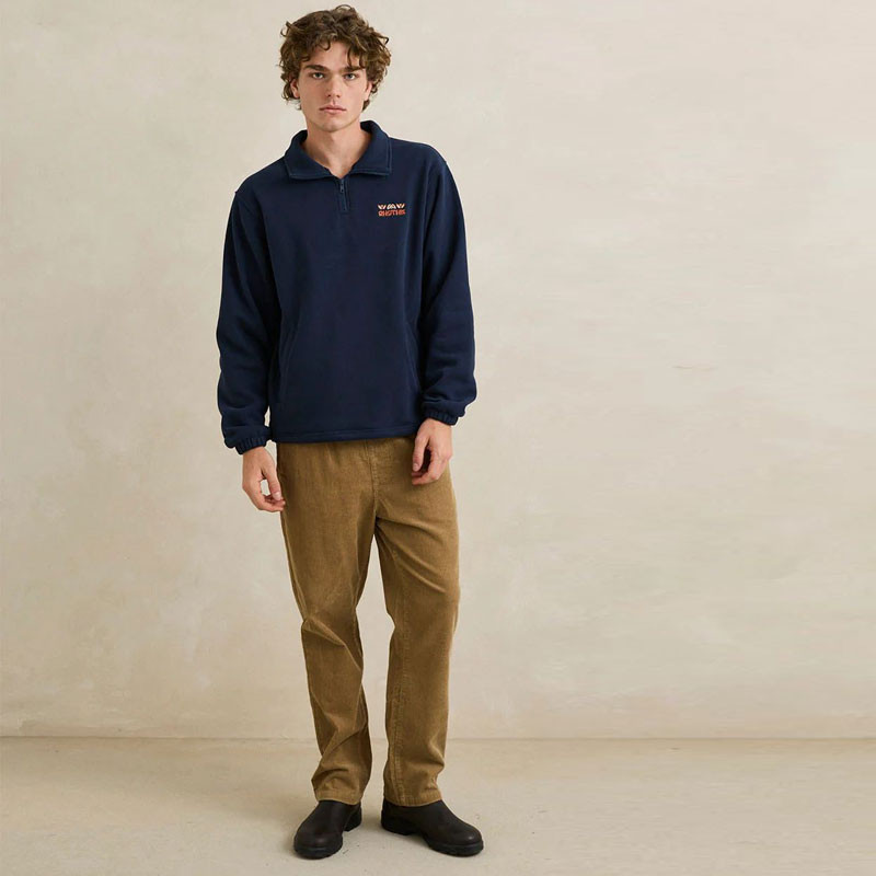 Sudadera Rhythm: Diego Quarter Zip Pullover (Navy)