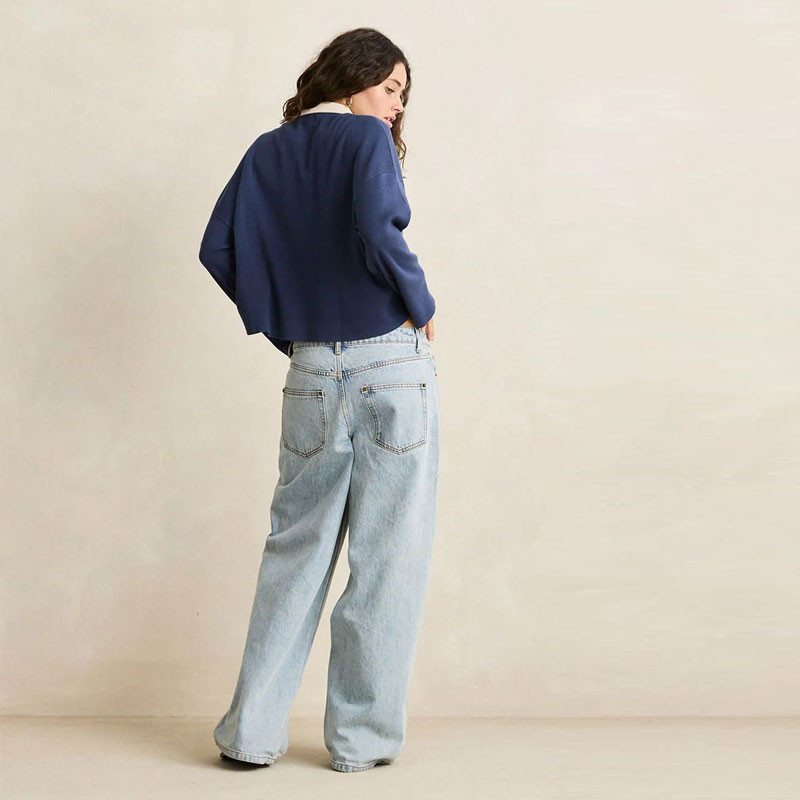Jersey Rhythm: Rugby Polo Knit Sweater (Navy)
