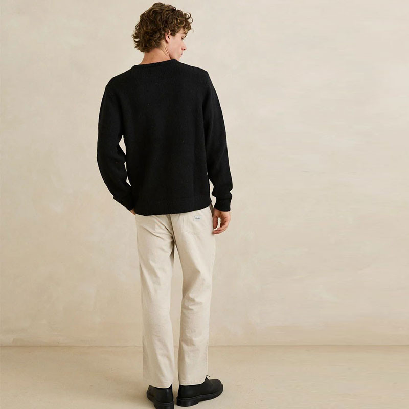 Jersey Rhythm: Mohair Stripe Knit (Black)