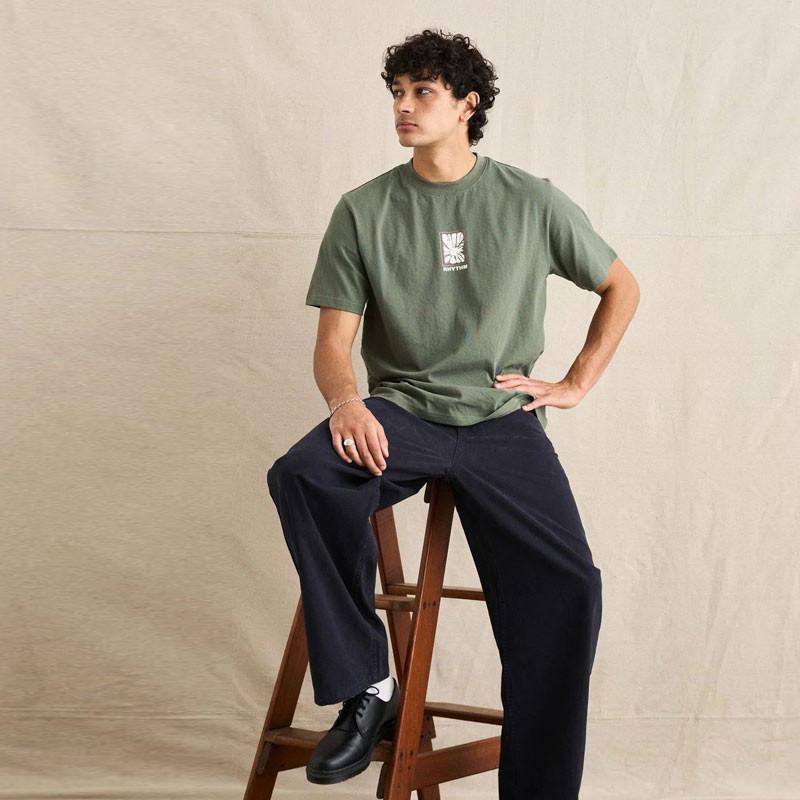 Camiseta Rhythm: Imprint Vintage SS T-Shirt (Vintage Green)