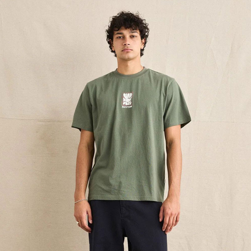 Camiseta Rhythm: Imprint Vintage SS T-Shirt (Vintage Green)