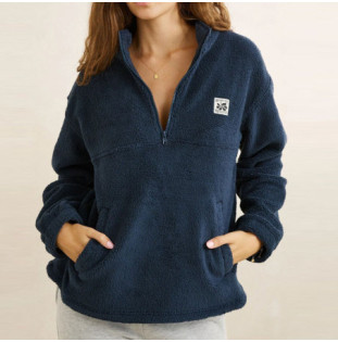 Sudadera Rhythm: Bayside 1/4 Zip Fleece (Dark Blue)